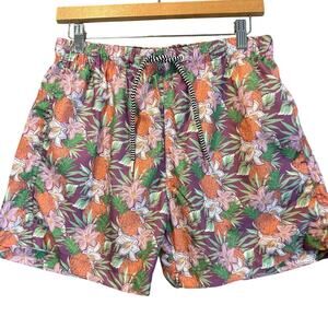 Boardies Apparel Shorts Swim Shorts Trunks M Pink Palm Print Tropical Quick Dry